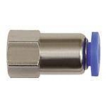 RIEGLER 109010 Прямой вставной фитинг, серия Blue, миниатюрный, M3 внутр., шланг, вн. диаметр O 3 PA-33 420500