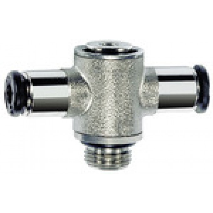 RIEGLER 108679 Вставной Т-образный фитинг Click-clock, вращающийся, G 1/8 вн. 758.018-5 M 420503