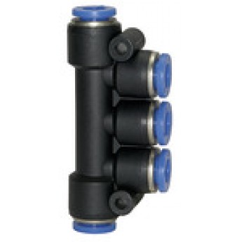 RIEGLER 109871 T-образный мультираспределитель, штекерный разъем серия Blue шланг, вн. диаметр O 5x4 162.004 420545