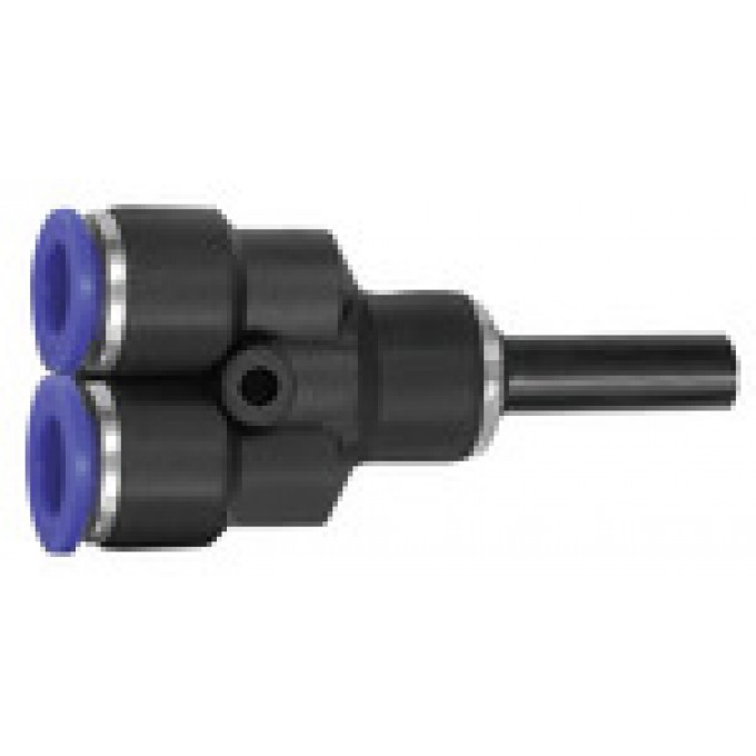 RIEGLER 125734 Вставной Y-образный соединитель, Заглушка 6 мм, серия Blue, редукционный 158.0604-K 420547