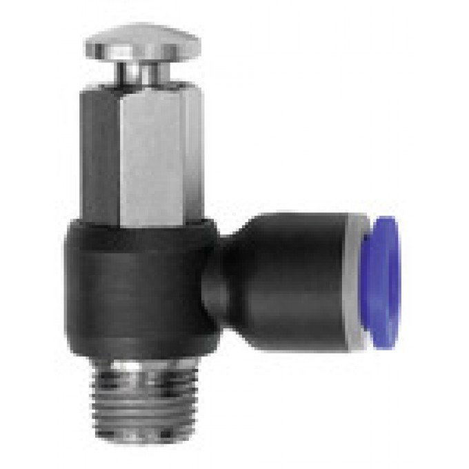 RIEGLER 135987 Быстродействующий выпускной клапан, с ручным управлением, серия Blue, R 1/8 вн. 281.018-6 420557