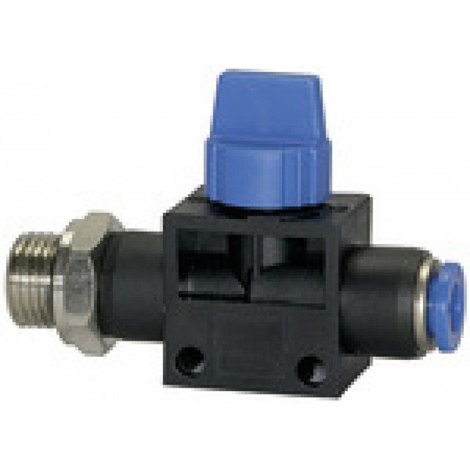 RIEGLER 110078 Блокирующий клапан серия Blue, штекерный разъем, G 1/4 вн., шланг O 8 193.014-8 420560