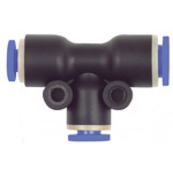 RIEGLER 109846 Вставной Т-образный соединитель, серия Blue, редукционный, шланг O 4/4/6 288.0406 420563