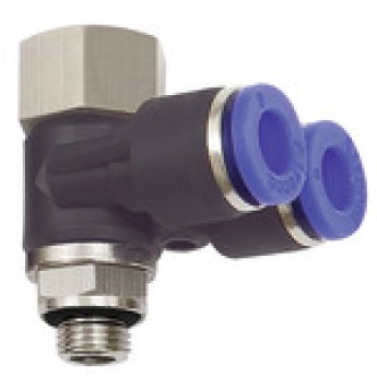 RIEGLER 109634 Y-образный угловой фитинг, серия Blue, вращающийся, M5 внутр./вн. 212.005-4 420574