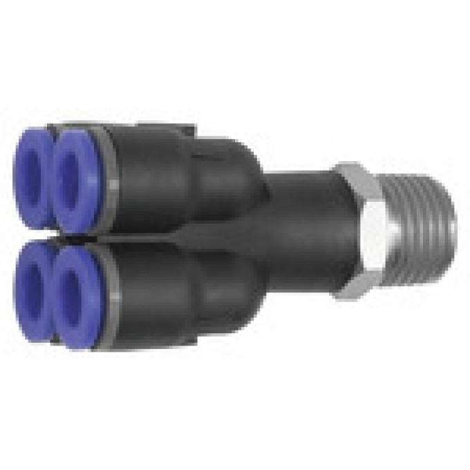 RIEGLER 109791 Мультираспределитель, серия Blue, 4-ступенчатый, вращающийся, R 1/4 вн. 217.014-4 420577