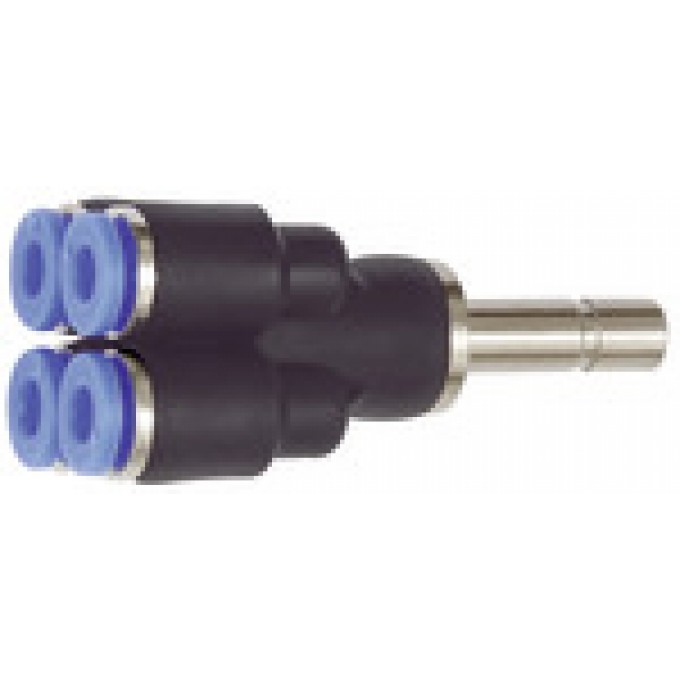 RIEGLER 109912 Мультираспределитель, Заглушка 6 мм, серия Blue 4-ступенчатый 223.006-4 420581