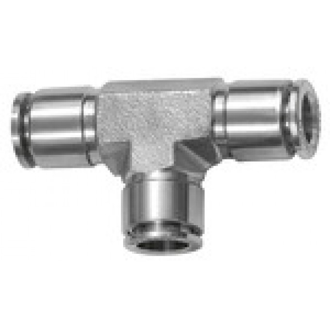 RIEGLER 135270 Вставной Т-образный соединитель, для внешней части шланга O 6, нержавеющая сталь 849.006 ES 420586