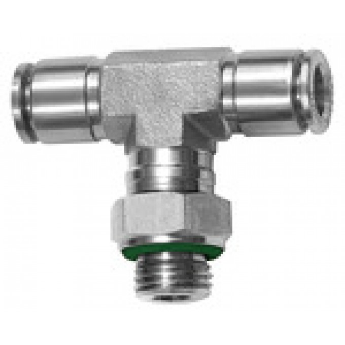 RIEGLER 135177 Вставной Т-образный фитинг, вращающийся, G 1/4 вн., для внешней части шланга O 6 мм 855.014-6 ES 420600