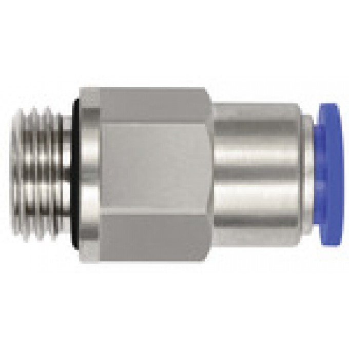 RIEGLER 151340 Прямой вставной фитинг, серия Blue, самофиксирующийся, G 1/4 вн. 195.148-1 420610