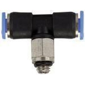 RIEGLER 148839 Вставной Т-образный фитинг, серия Blue, миниатюрный, вращающийся, M3 131.003-3M 420617