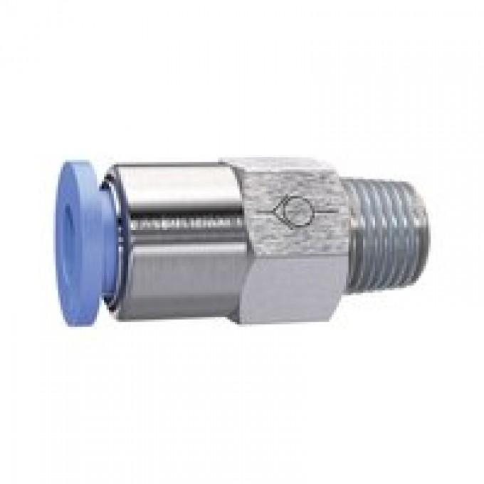 RIEGLER 151522 Прямой регулирующий клапан серия Blue, шланг-резьба, R 1/4 вн. 203.146-2 420640