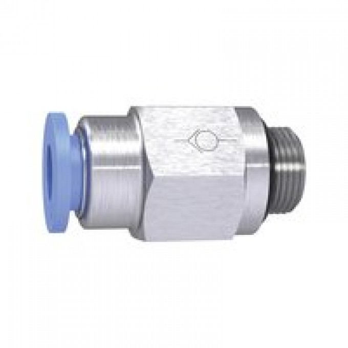 RIEGLER 151509 Прямой регулирующий клапан серия Blue, шланг-резьба, M5 вн. 201.54-2 420642