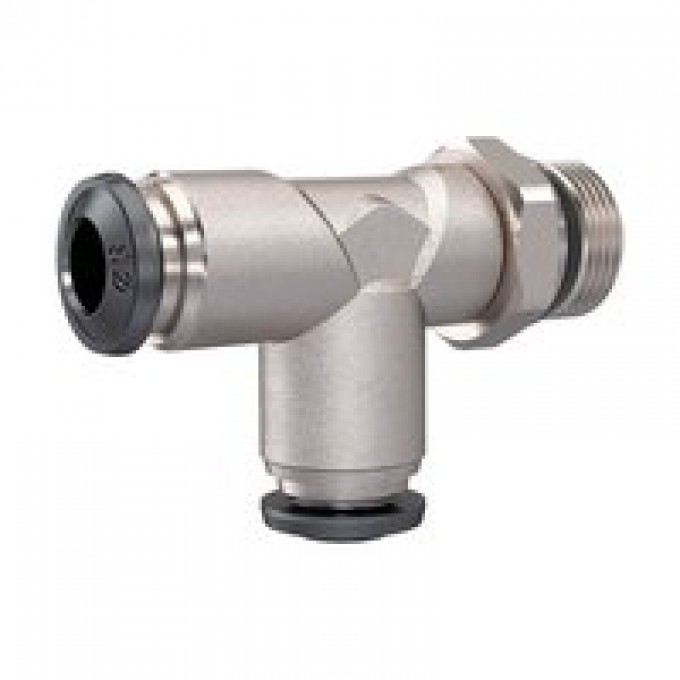 RIEGLER 153321 Вставной Т-образный фитинг Universal, короткий, L-образный, вращающийся 1/4, шланг10 TSL1410MSVUNI 420651