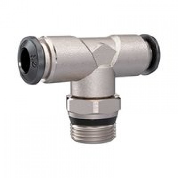 RIEGLER 153309 Вставной Т-образный фитинг Universal, короткий, вращающийся 1/8, шланг 8 TS188MSVUNI 420652