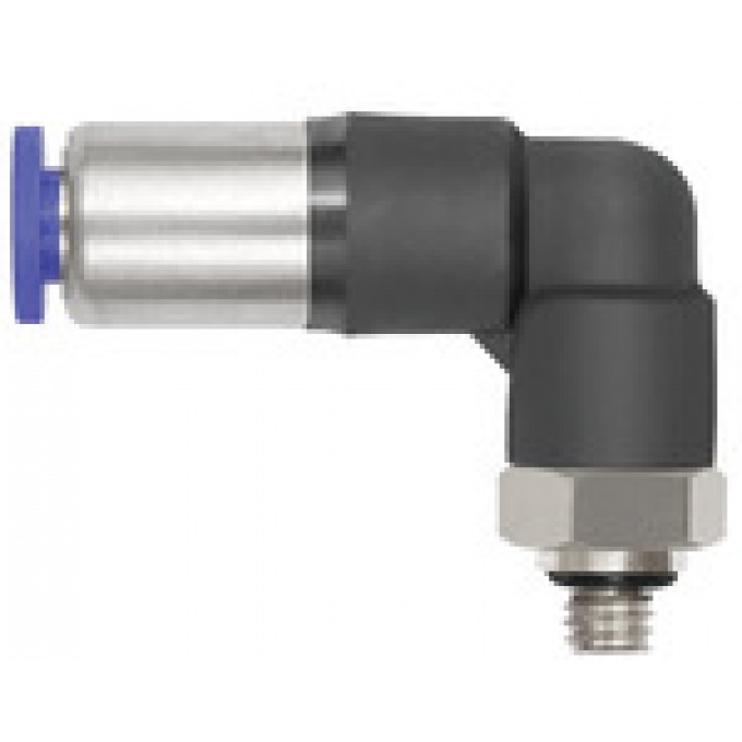 RIEGLER 151344 Вставной L-образный фитинг, серия Blue, самофиксирующийся, M5 вн. 197.54-1 420655