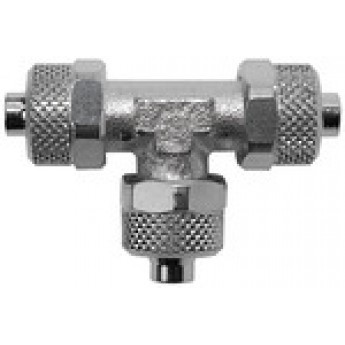 RIEGLER 115420 Т-образное соединение Vалюминийe line, для шланга 8/6 мм, AF 10 14.800-8-E 420659