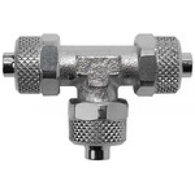 RIEGLER 115420 Т-образное соединение Vалюминийe line, для шланга 8/6 мм, AF 10 14.800-8-E 420659