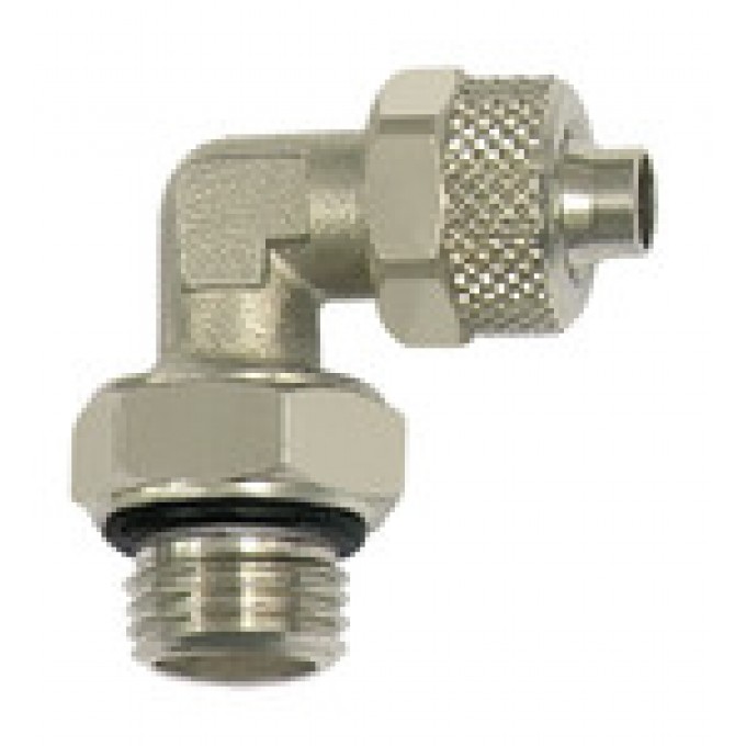 RIEGLER 115221 Угловой ввинчиваемый фитинг Vалюминийe line, вращающийся, G 1/4 вн. 13.514-6-E 420663