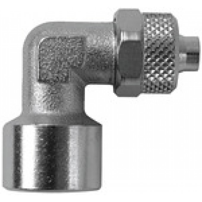 RIEGLER 115236 Угловой резьбовой фитинг Vалюминийe line, G 1/4, для шланга 8/6 мм 13.714-8-E 420664