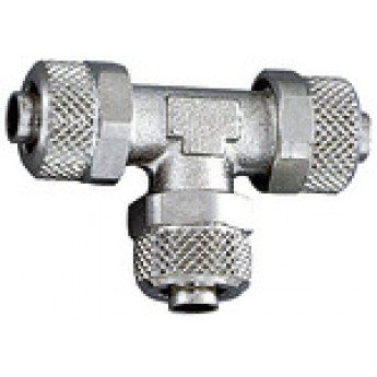 RIEGLER 110604 Т-образное соединение, для шланга 4/2 мм, AF 9, никелированная латунь 14.800-4 420685