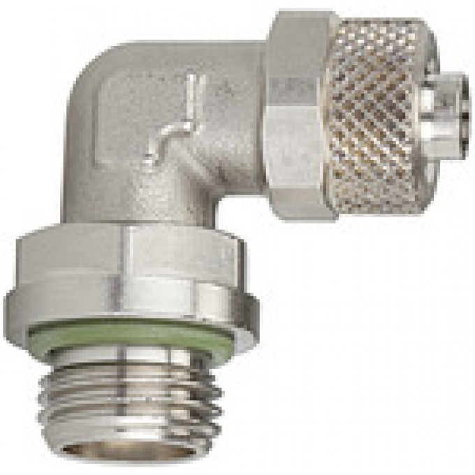 RIEGLER 110559 Угловой ввинчиваемый фитинг, вращающийся, G 1/4 вн., для шланга 6/4 мм 13.514-6-V 420687