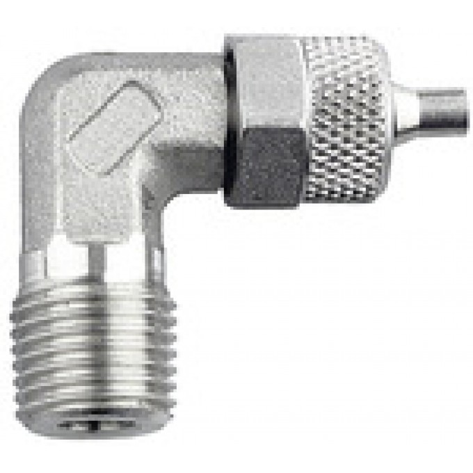 RIEGLER 110683 Угловой ввинчиваемый фитинг, конический ET, R 1/8, для шланга 6/4 мм, AF 9 13.111 ES 420691