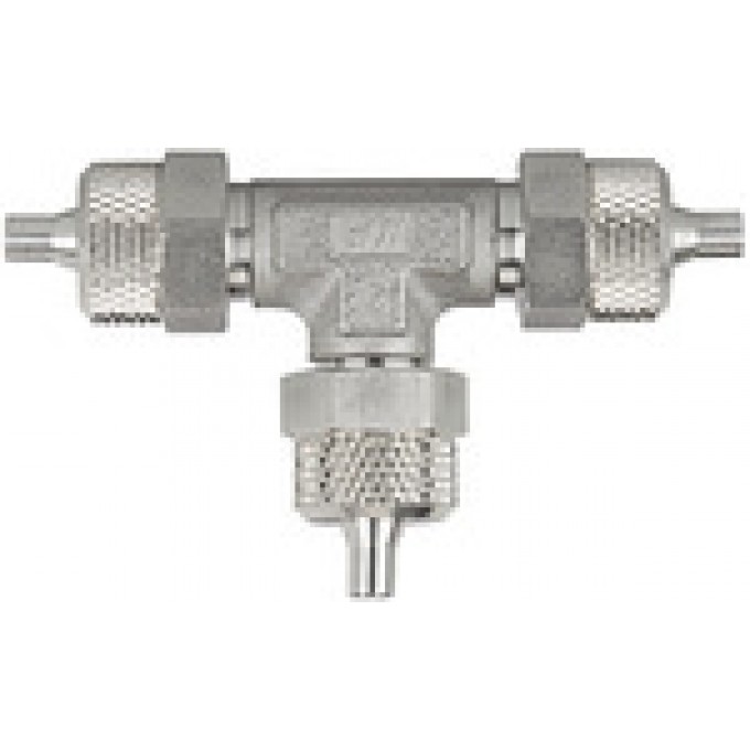 RIEGLER 110686 Т-образное соединение, для шланга 6/4 мм, нержавеющая сталь 1.4571 14.0771-ES 420692