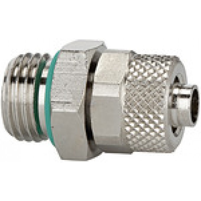 RIEGLER 110514 Прямой ввинчиваемый фитинг, FKM O-образное кольцо, G 1/4 вн., для шланга 6/4 11.114-6-V 420694