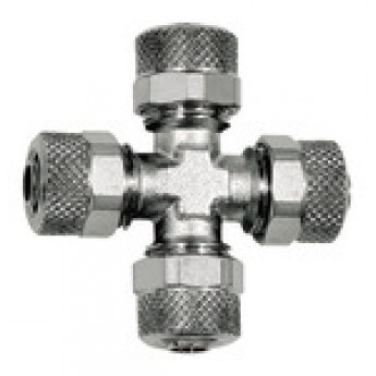 RIEGLER 110636 Кросс-соединитель, для шланга 5/3 мм, AF 8, никелированная латунь 17.800-5 420696