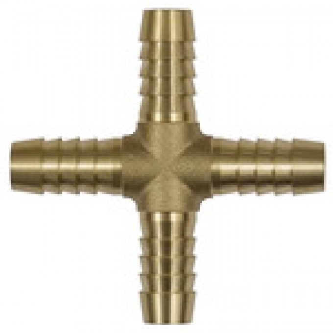 RIEGLER 134515 Крестообразные штекерные соединители, для шланга внутр. D. 9 мм, латунь 173 D 420721