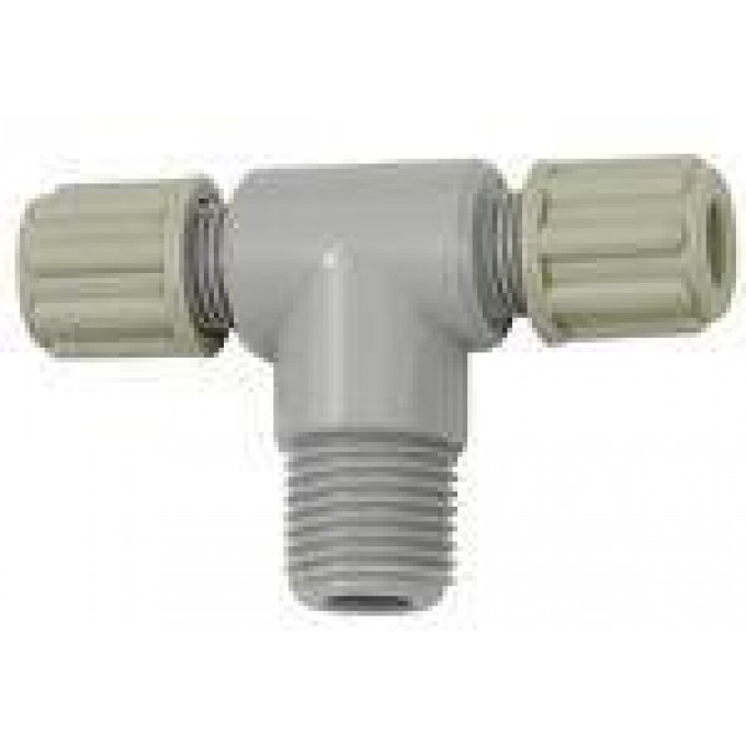 RIEGLER 110816 Т-образный ввинчиваемый фитинг G 1/8 вн., для шланга 4/6 мм, PA 150.41 420748