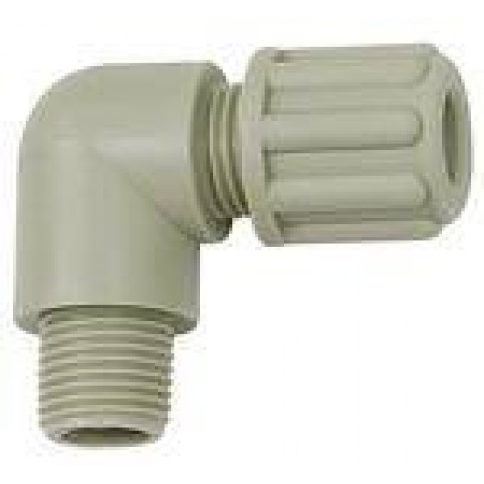 RIEGLER 110864 Угловой ввинчиваемый фитинг, G 1/8 вн., для шланга 4/6 мм, PP 140.51-PP 420758