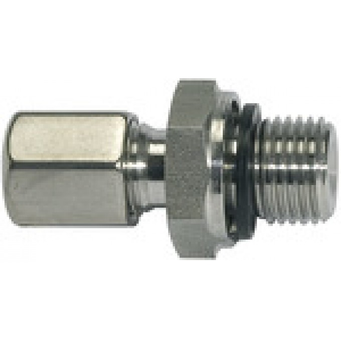 RIEGLER 112281 Прямой ввинчиваемый фитинг, G 1/8, внешний диаметр трубы O 4 ES 21-ZW 420762