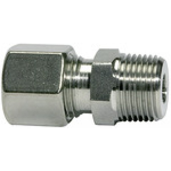 RIEGLER 112371 Прямой ввинчиваемый фитинг, R 1/8, внешний диаметр трубы O 4 ES 21 420772