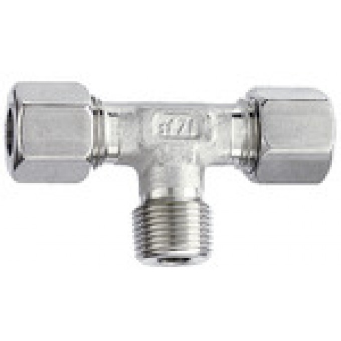 RIEGLER 112429 T-образный ввинчиваемый фитинг, R 1/8 вн., внешний диаметр трубы O 4 мм ES 110 420781
