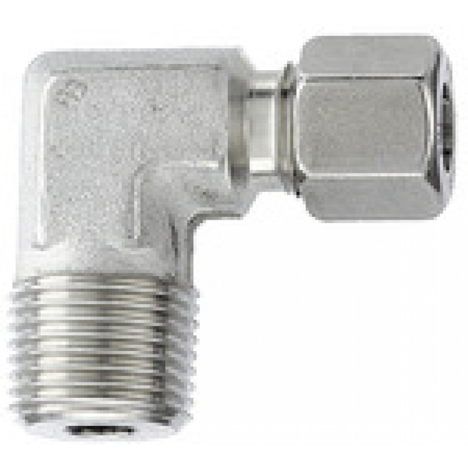 RIEGLER 112411 Угловой ввинчиваемый фитинг, R 1/8 вн., внешний диаметр трубы O 4 мм ES 85 420784