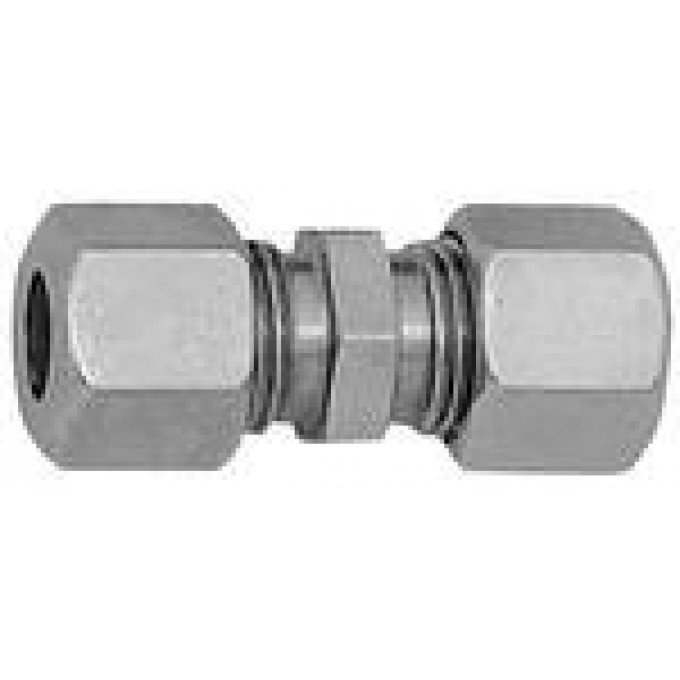 RIEGLER 112147 Прямой фитинг, внешний диаметр трубы O 6 мм, оцинкованная сталь V 54 420809