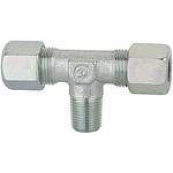 RIEGLER 112188 T-образный ввинчиваемый фитинг, R 1/4 вн., внешний диаметр трубы O 8, оцинкованная сталь 112188 420818 RIEGLER 112188 T-образный ввинчиваемый фитинг, R 1/4 вн., внешний диаметр трубы O 8, оцинкованная сталь 112188 420818