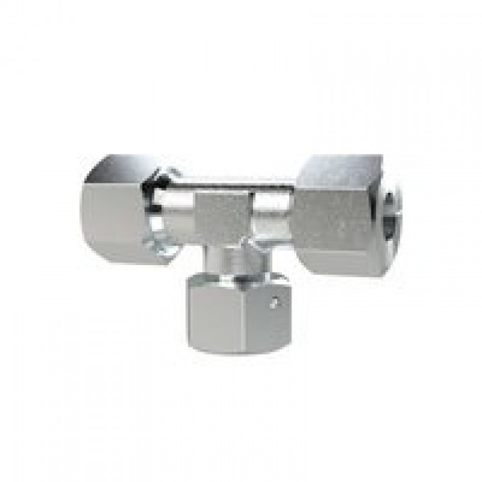 RIEGLER 159007 Регулируемый Т-образный фитинг, внешний диаметр трубы O, 6, оцинкованная сталь ETVM146SST 420898