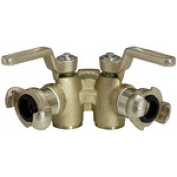 RIEGLER 107895 Двойной пробоотборный кран с 2 выходами, рычажный переключатель, с вентиляцией, G 1 IT DKH 10 420927