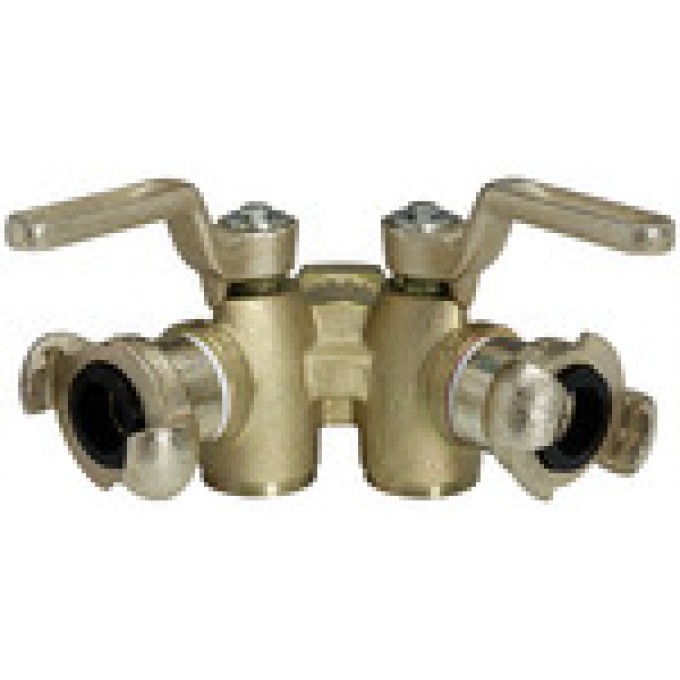 RIEGLER 107895 Двойной пробоотборный кран с 2 выходами, рычажный переключатель, с вентиляцией, G 1 IT DKH 10 420927