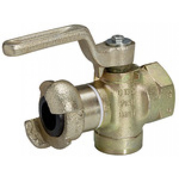 RIEGLER 107893 Пробоотборный кран, односторонняя муфта, рычажный переключатель, с вентиляцией, G 1 IT KH 10 420928