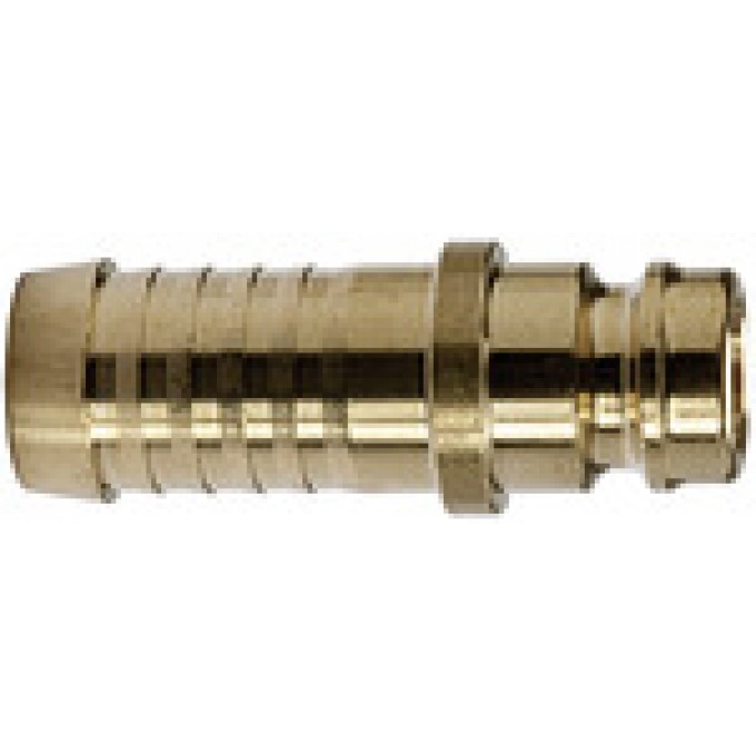 RIEGLER 107974 Закаленный Вставной соединитель DN 9, латунь, шланговое присоединение 13 мм 280.601 420934