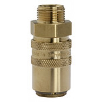 RIEGLER 107960 Закаленное соединение DN 9, ET, блокирующий клапан, латунь, G 3/8, прямое 280.22 420935