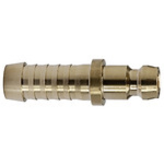 RIEGLER 107930 Закаленный Вставной соединитель DN 6, латунь, шланговое присоединение 9 мм 270.601 420944