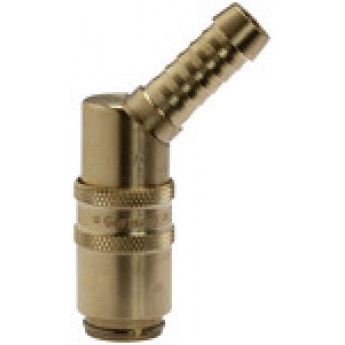 RIEGLER 107915 Закаленное соединение DN 6, краны 9 мм, латунь, Рукав шланга 45° 270.12 420948