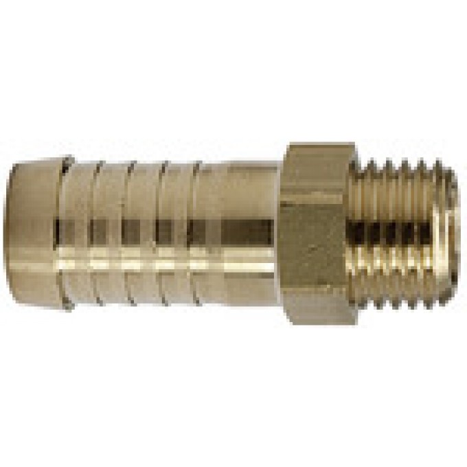 RIEGLER 107997 Ввинчиваемый соединитель, латунь, M8x0.75 ET, шланговое присоединение 9 мм 290.910 420951